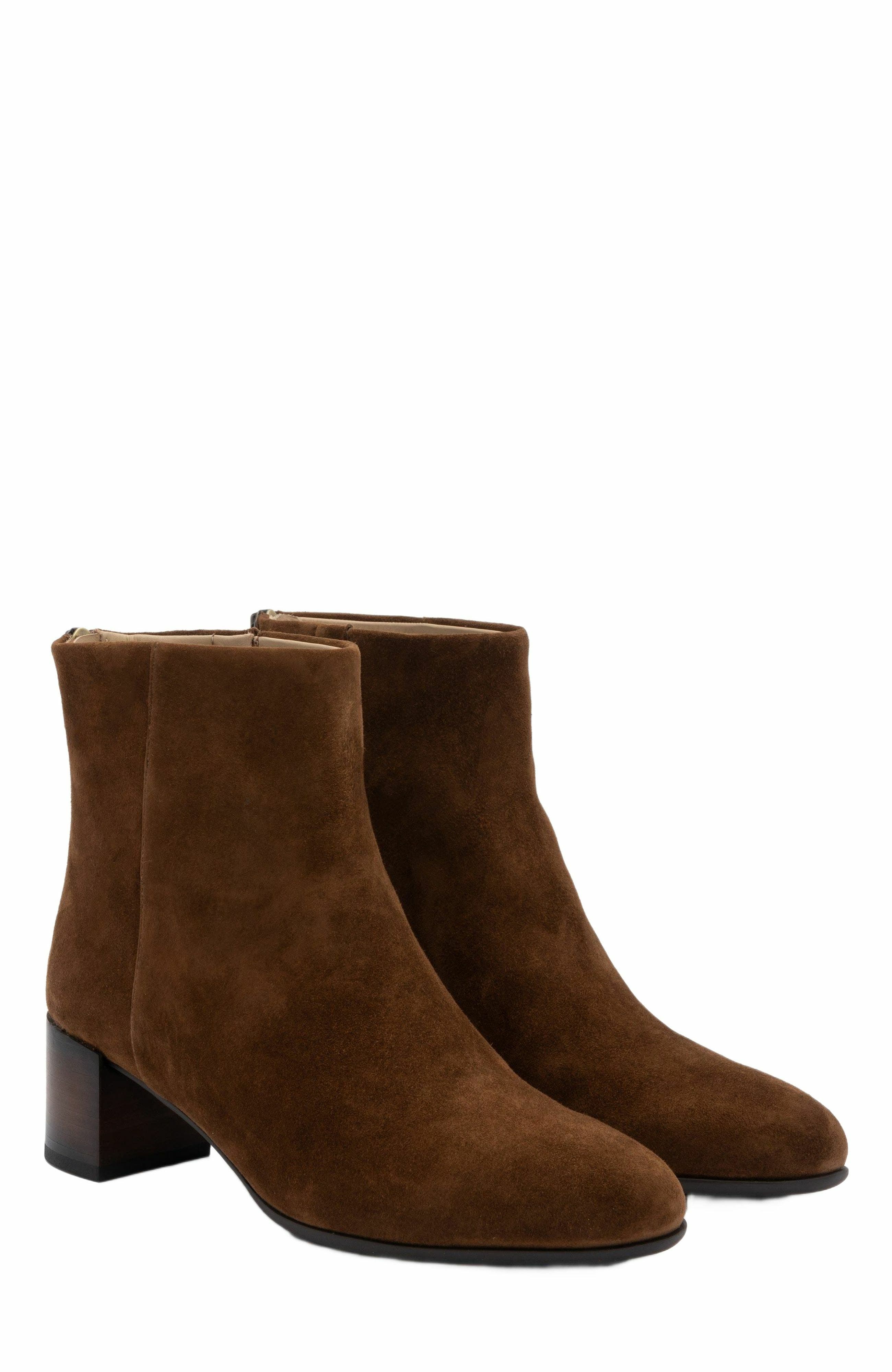 Plaza Back Zip Boot, Alternate, color, Caramel - Regular