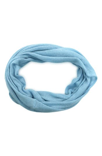 Portolano Plain Loop Scarf In Blue