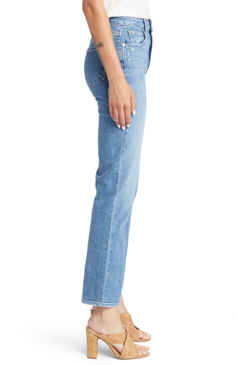 PAIGE Stella High Waist Straight Leg Jeans, Alternate, color, 
