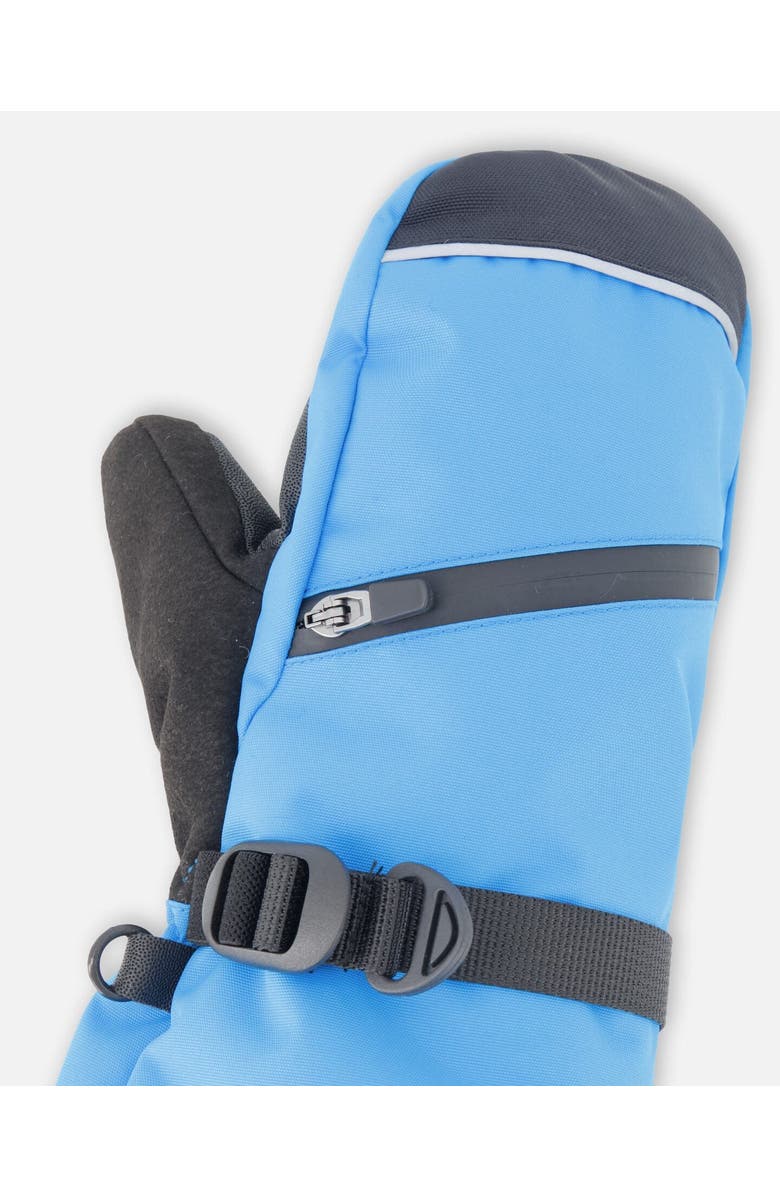 Deux par Deux Boys Winter Mittens Teknik, Alternate, color, Blue