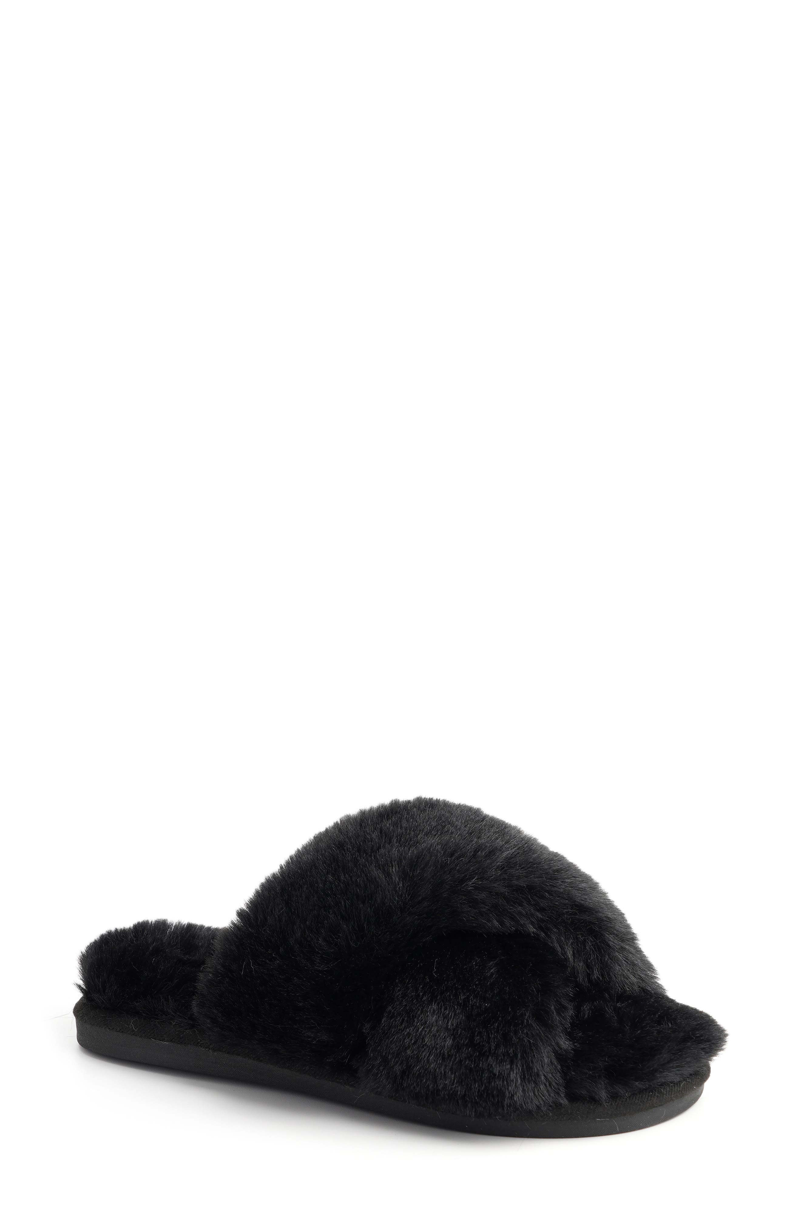 X-Band Faux Fur Slipper