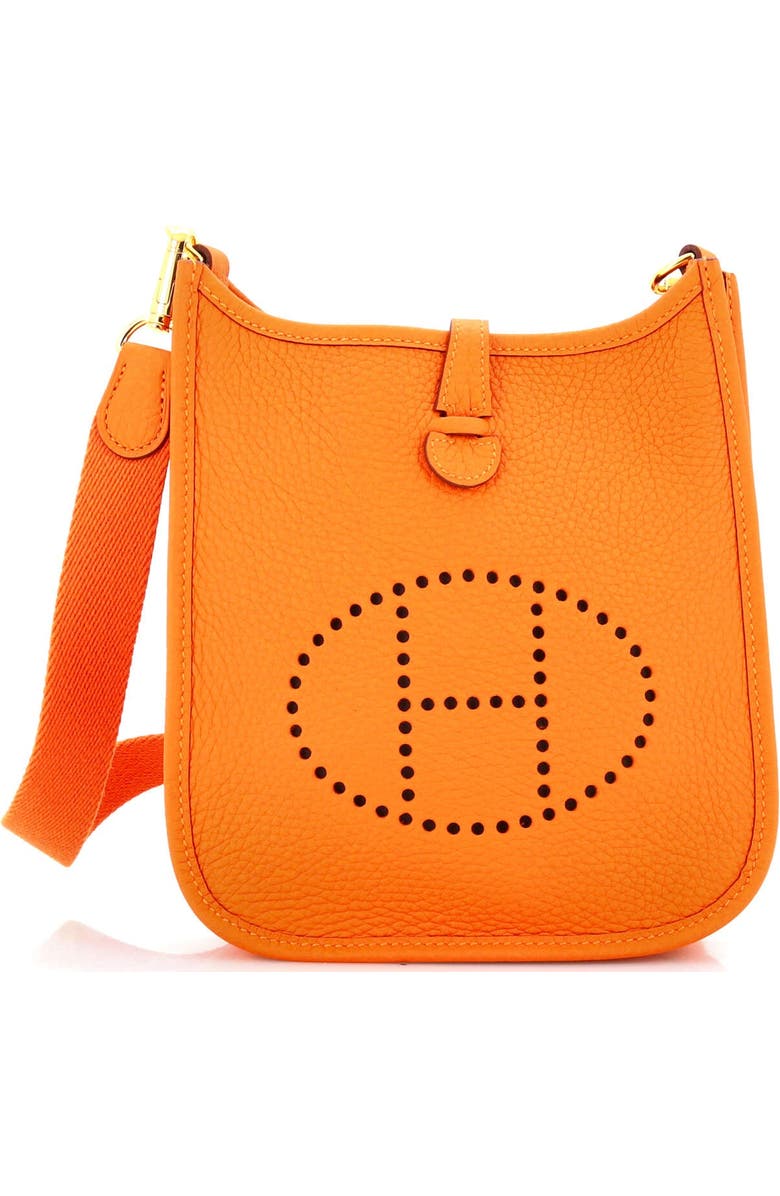 Pre-Owned Hermes Evelyne Bag Gen III Clemence TPM, Main, color, Orange H