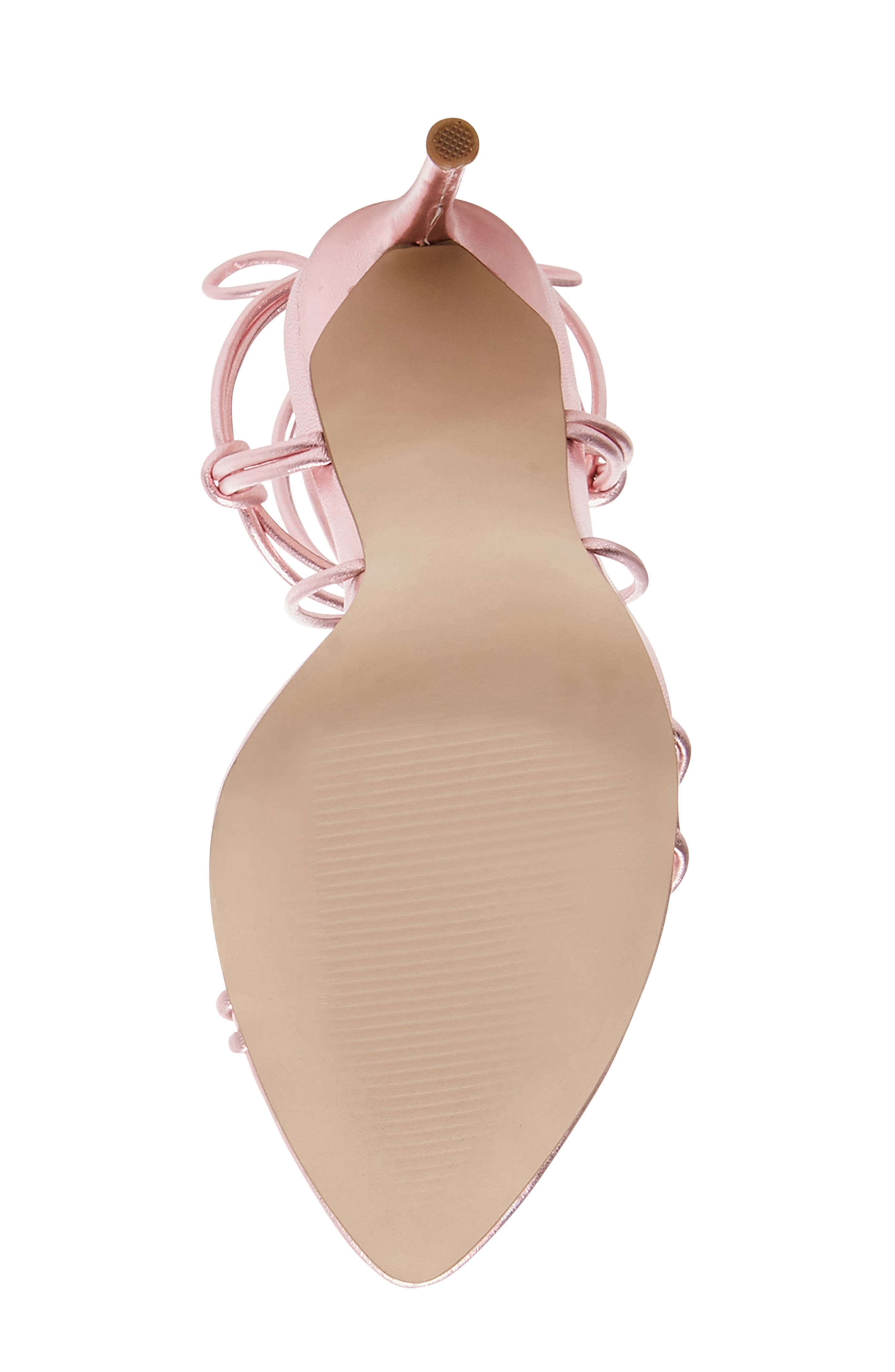 Steve Madden Winnie Harlow x Steve Madden Badgirl Ankle Wrap Stiletto Sandal, Alternate, color, 