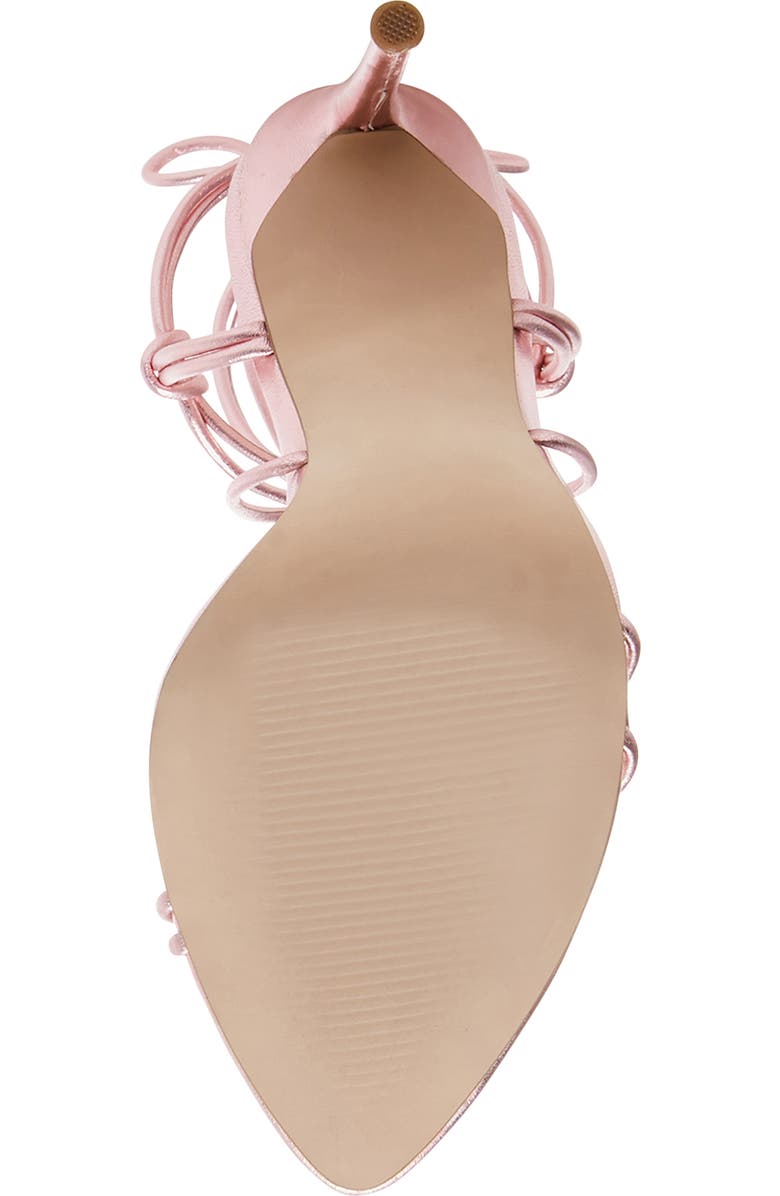 Steve Madden Winnie Harlow x Steve Madden Badgirl Ankle Wrap Stiletto Sandal, Alternate, color,