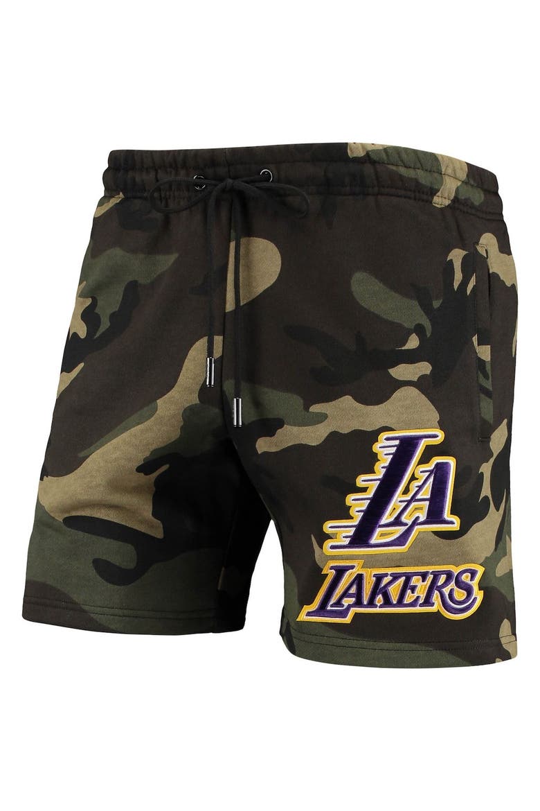 Men's Pro Standard Camo Los Angeles Lakers Team Shorts, Alternate, color, Camo