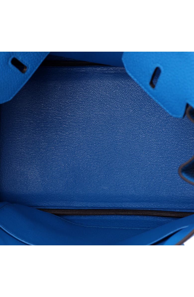 Pre-Owned Hermes Birkin Handbag Blue Togo with Palladium Hardware 25, Alternate, color, Bleu Zanzibar