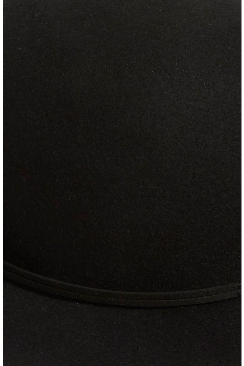 Wool Round Crown Hat, Alternate, color, BLACK