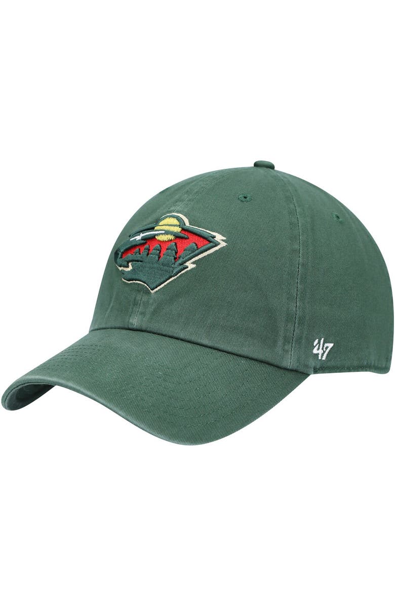 '47 Men's '47 Green Minnesota Wild Team Clean Up Adjustable Hat, Main, color, Green