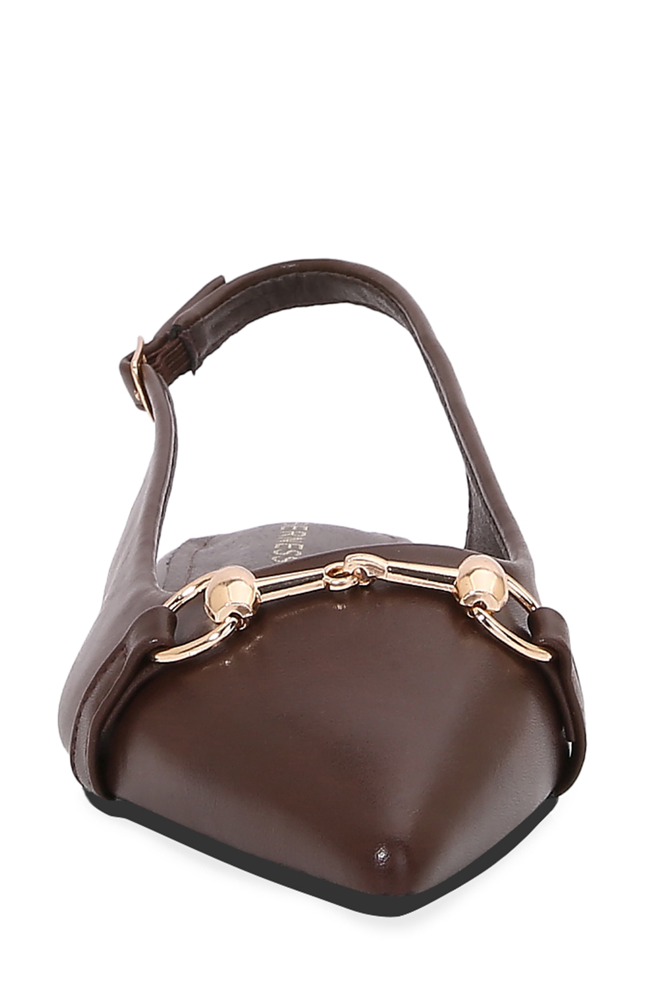 BERNESS Bit Slingback Flat, Alternate, color, Brown