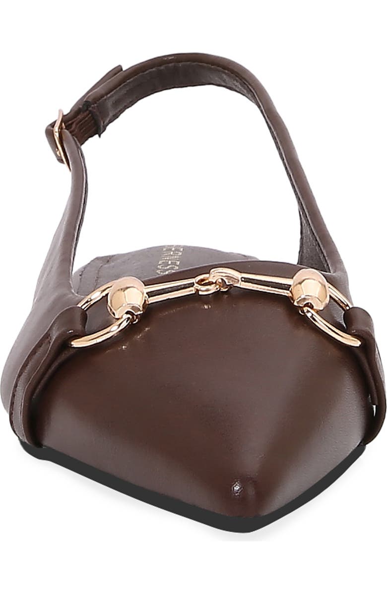 BERNESS Bit Slingback Flat, Alternate, color, Brown