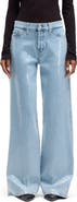 7 For All Mankind Lotta Sequin Wide Leg Stretch Jeans