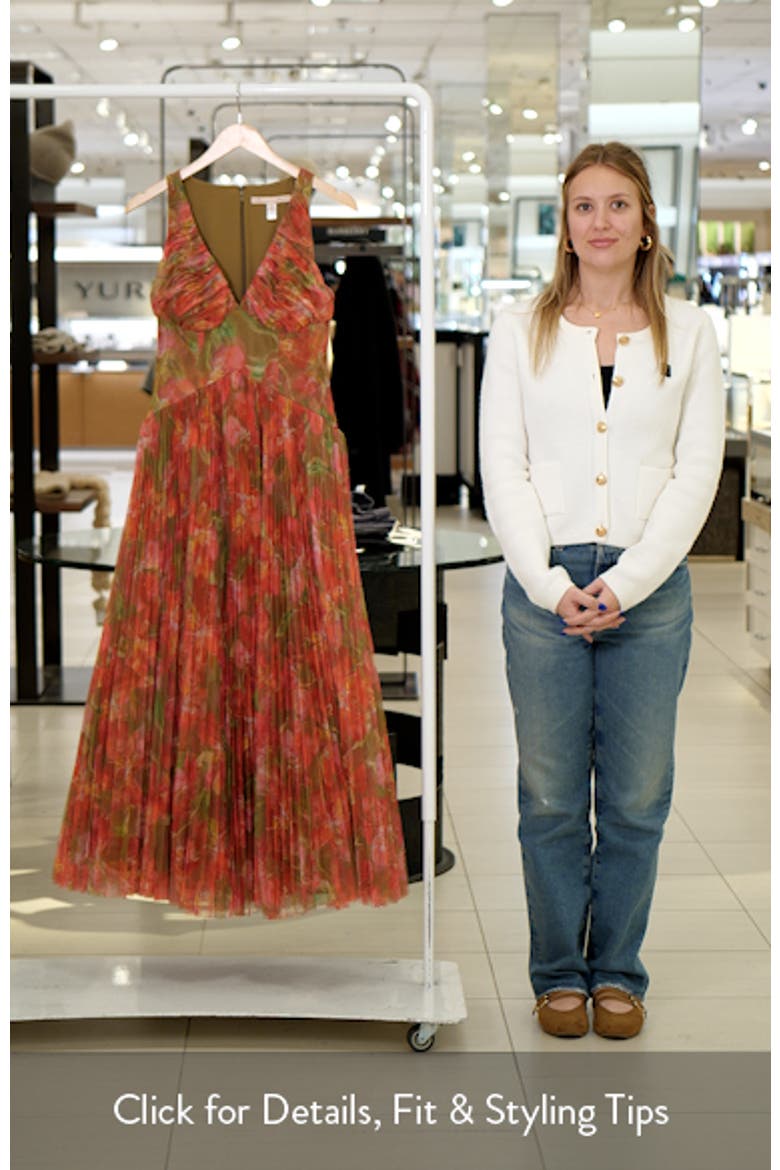 Eliana Floral Pleated Gown video