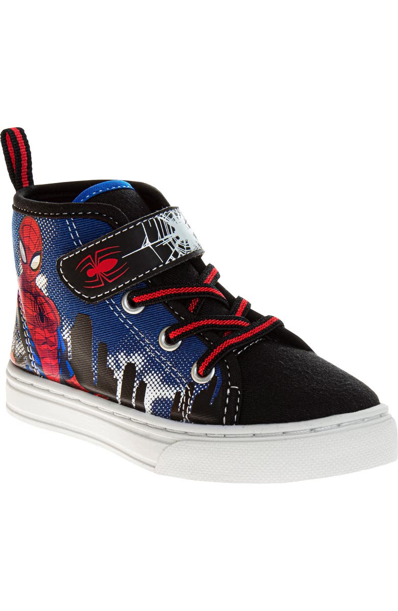 JOSMO Kids' Spider-Man High Top Sneaker, Main, color, Blrd