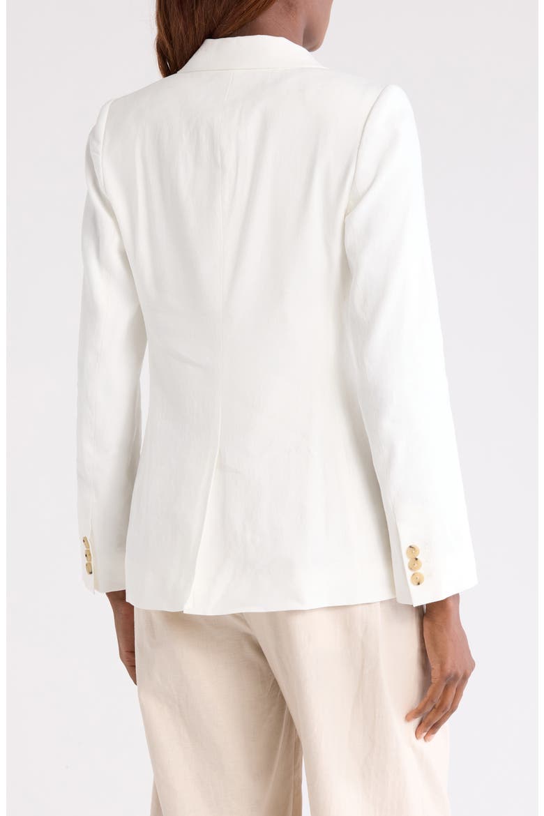 Linen Blend Blazer, Alternate, color, OFF WHITE