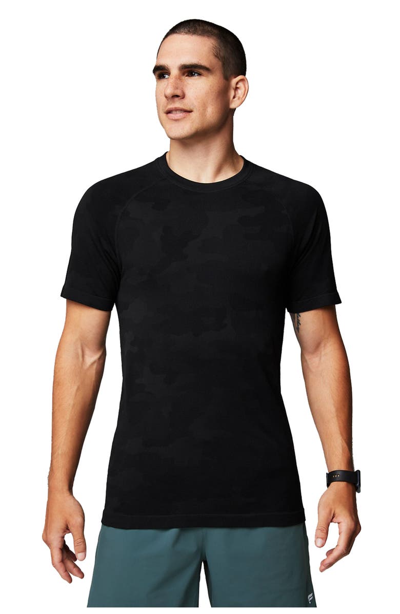 Fabletics Men's The Training Day Tee, Main, color, Black Tactical Camo