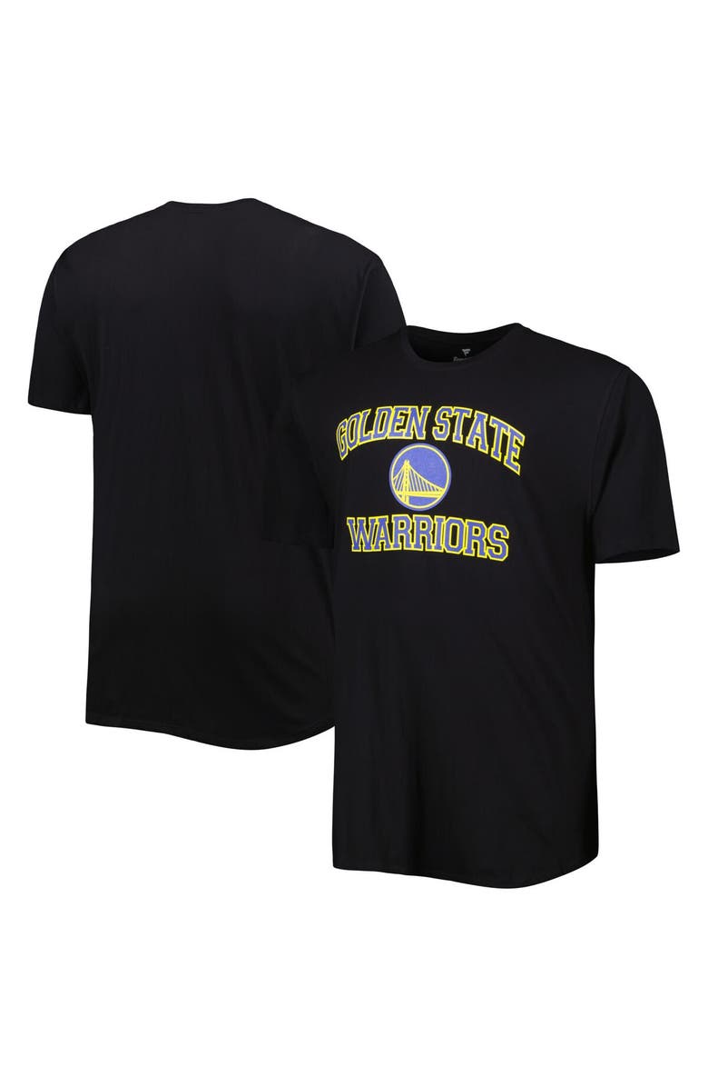 PROFILE Men's Black Golden State Warriors Big & Tall Heart & Soul T-Shirt, Main, color, Black