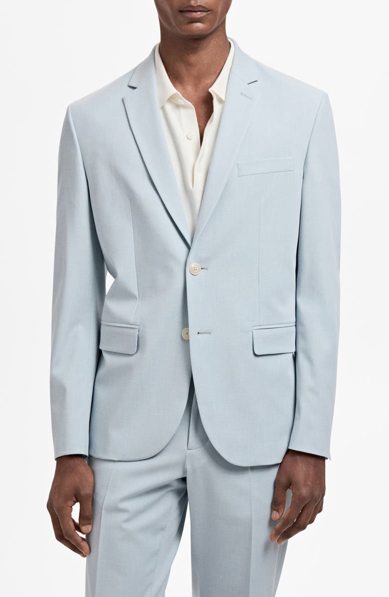 MANGO Slim Fit Suit Sport Coat, Main, color, Sky Blue