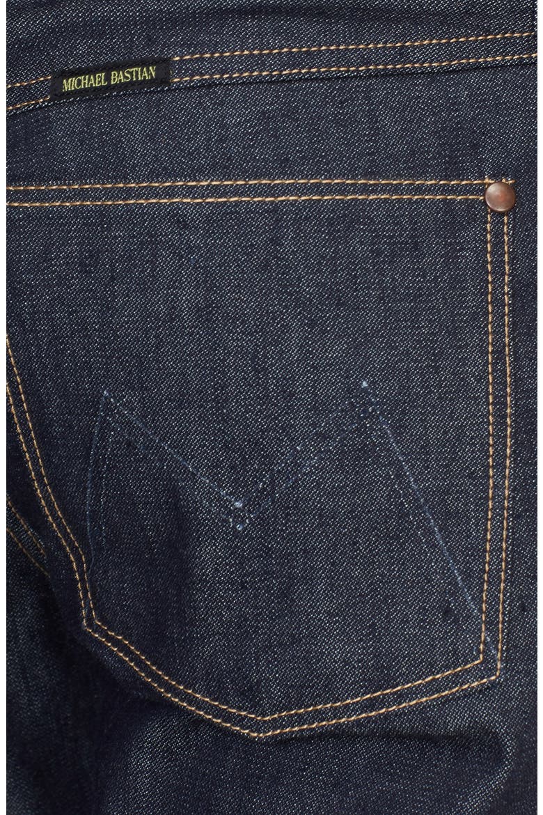 Slim Fit Raw Denim Jeans, Alternate, color, INDIGO