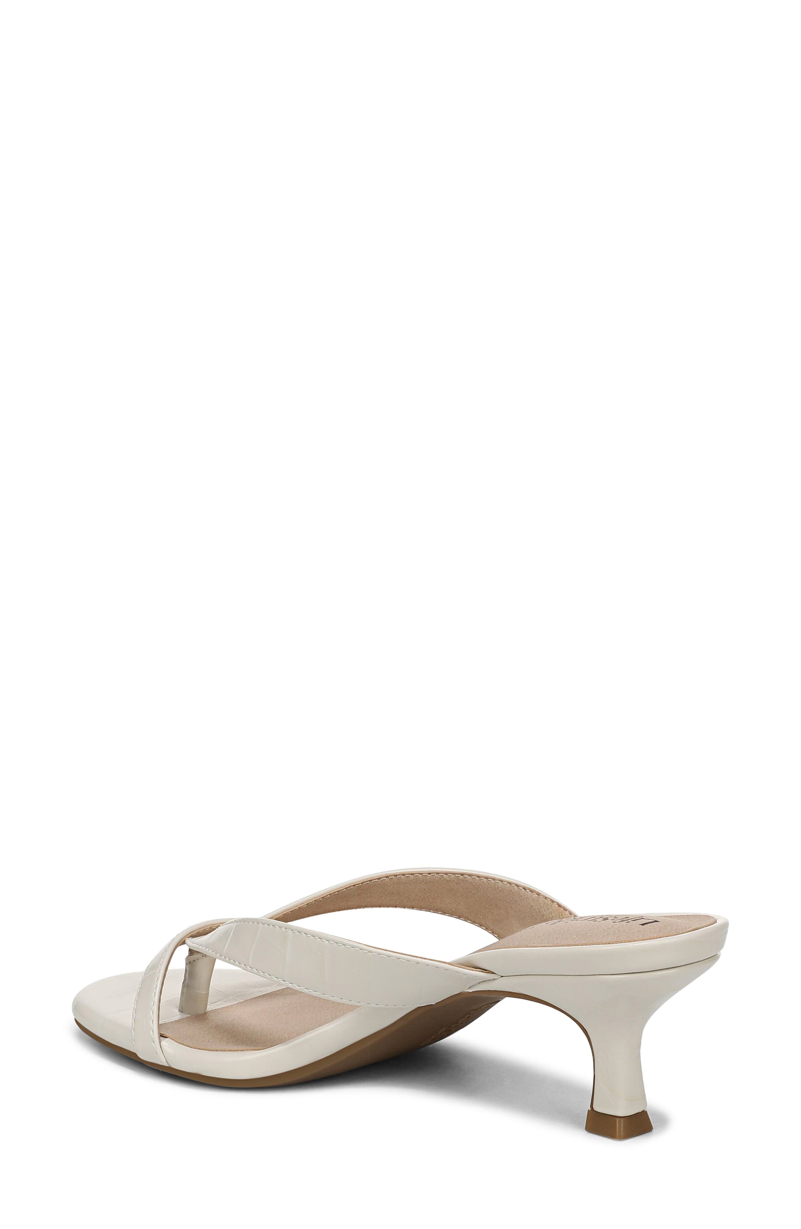 LifeStride Navine Kitten Heel Flip Flop, Alternate, color, Bone