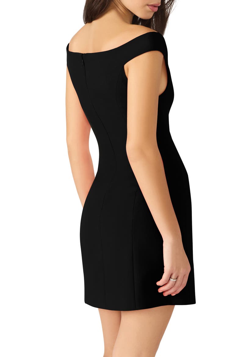 Yana Off the Shoulder Minidress, Alternate, color, BLACK