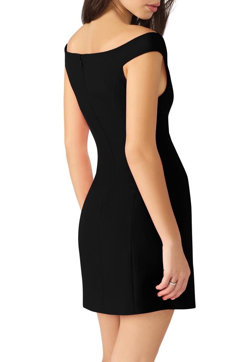 Steve Madden Yana Off the Shoulder Minidress, Alternate, color, Black