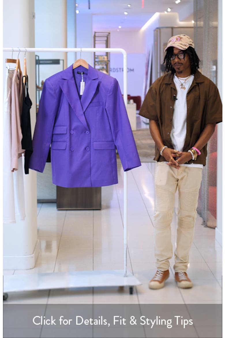 Oversize Long Sleeve Blazer video