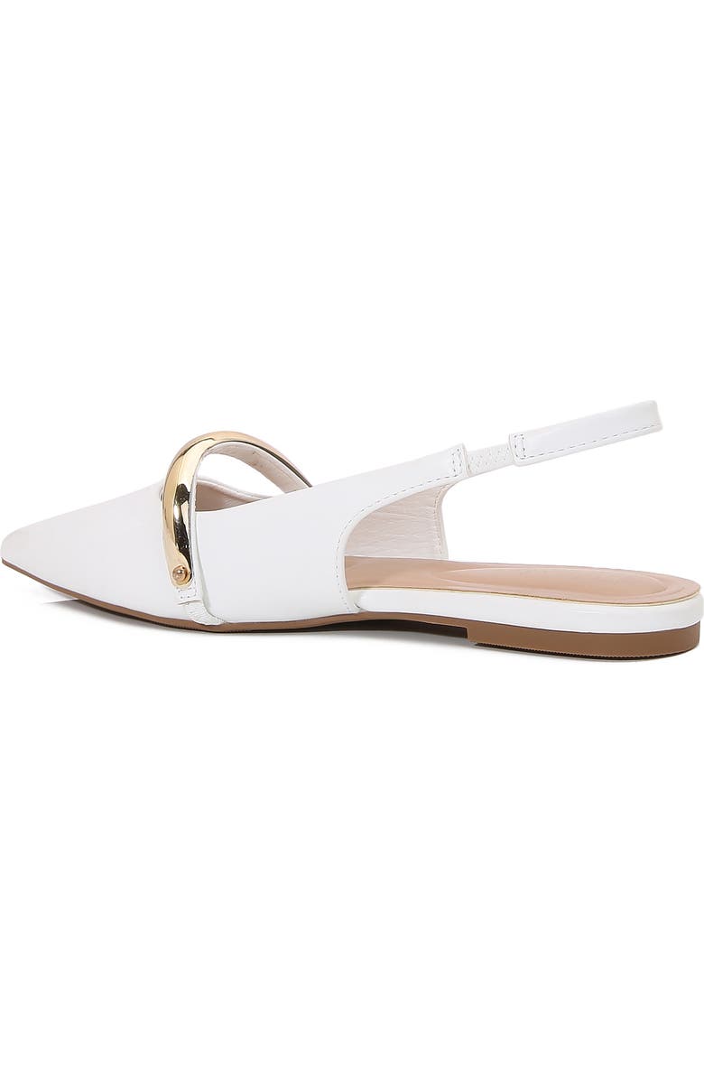 BERNESS Reina Slingback Flat, Alternate, color, White