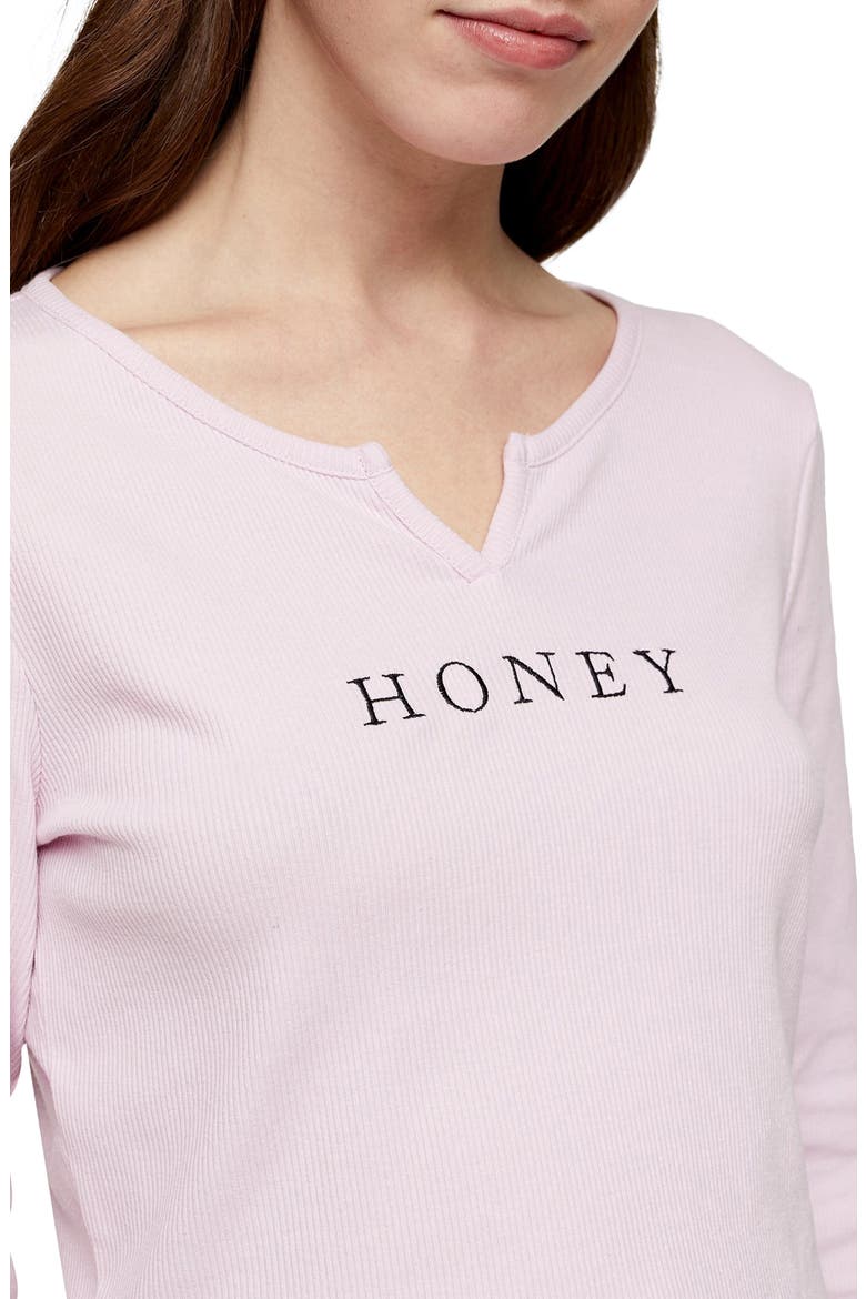 Honey Thermal Short Pajamas, Alternate, color, PINK