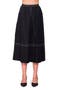 Contrast Stitch Poplin A-Line Skirt