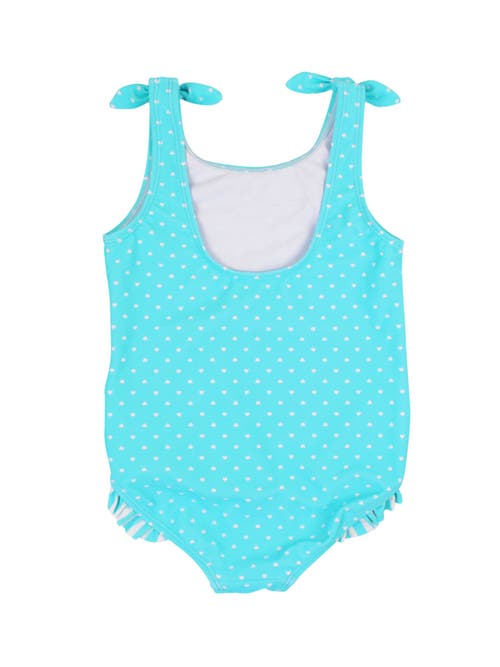 Rufflebutts Toddler Girls Upf50+ Tie Shoulder One Piece In Blue