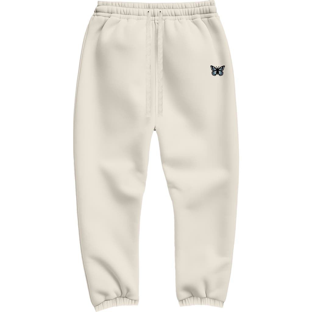 Dalix Butterfly Jogger Sweatpant In Bone