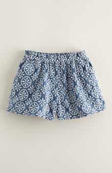 Nordstrom Kids' Embroidered Cotton Shorts