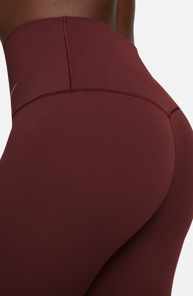 Nike Zenvy Dri-FIT High Waist Leggings, Alternate, color, 652 652 Burgundy Crush/Black