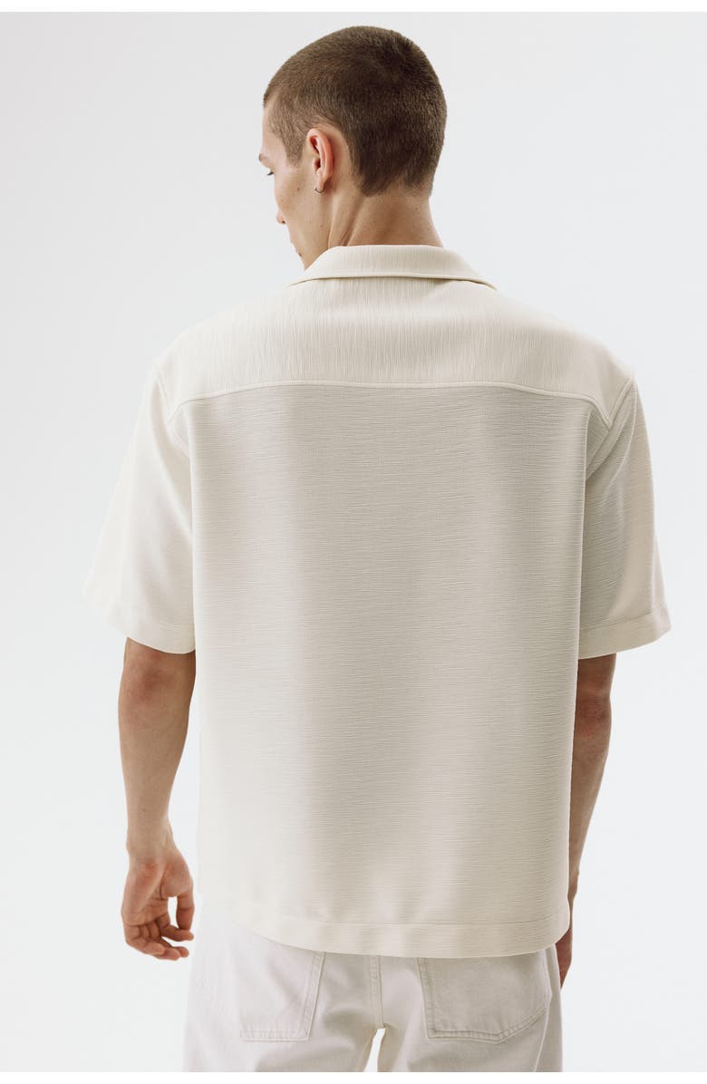 H&M Loose-fit resort shirt, Alternate, color, White