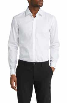 Hank Slim Fit Easy Iron Tuxedo Shirt