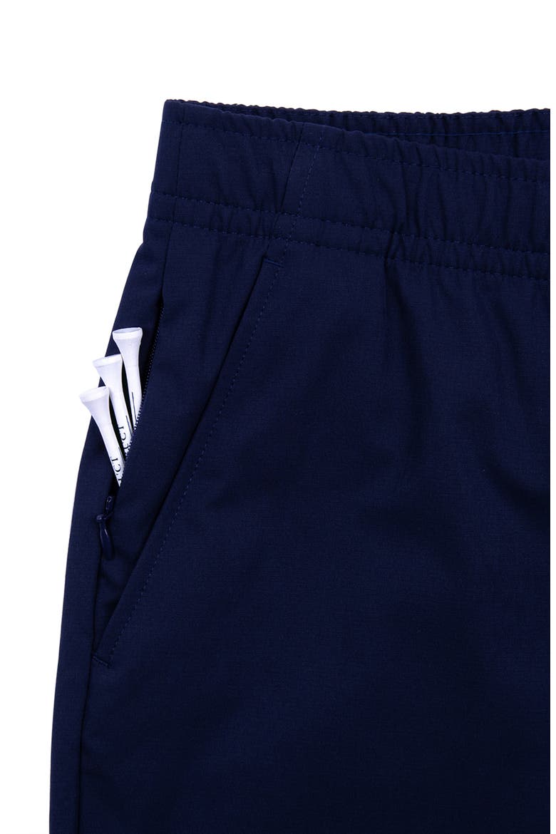 Regular Fit Solid Recycled Performance Drawstring Golf Shorts, Alternate, color, NAVY