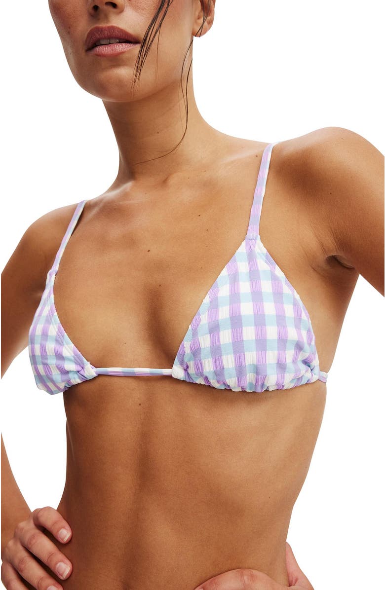 COTTON ON BODY Women's Micro Slider Triangle Bikini Top, Alternate, color,