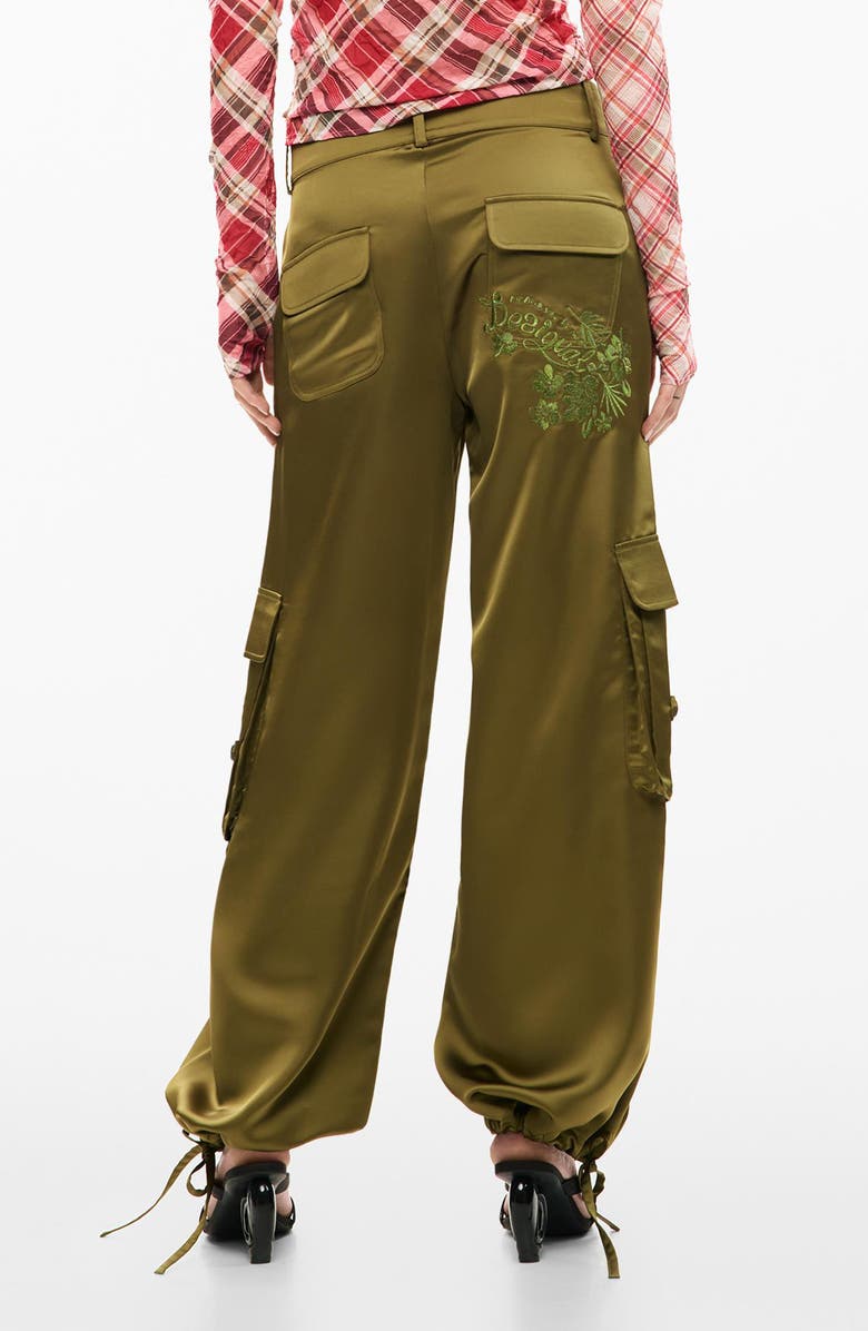 Desigual Taper Cargo Pants, Alternate, color, Light Green