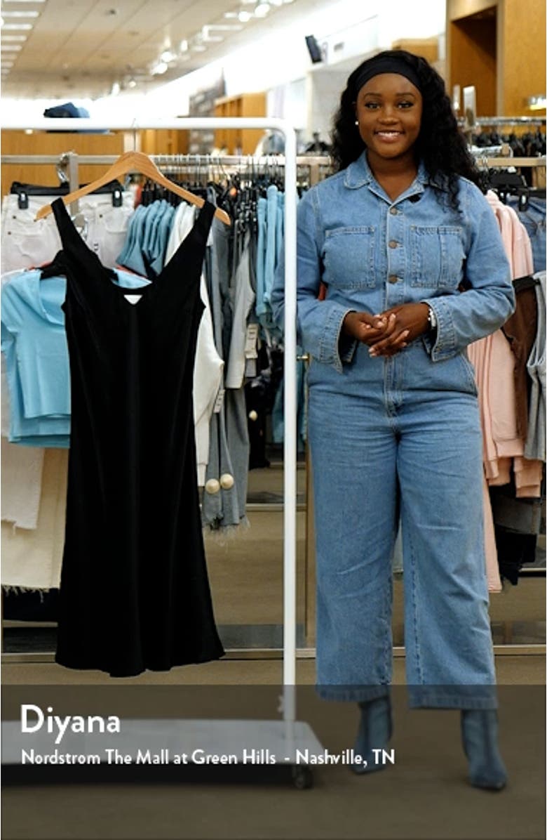 Lila V-Neck Satin Dress, sales video thumbnail