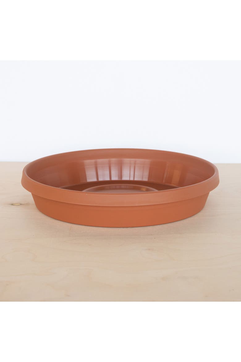 Terra 20 Inch Resin Saucer, Alternate, color, Brown