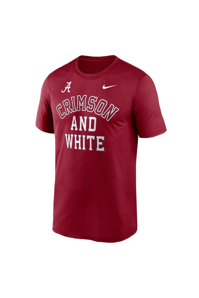 Men's Nike  Crimson Alabama Crimson Tide Primetime Arch Mantra Legend Dri-FIT T-Shirt, Alternate, color, Crimson
