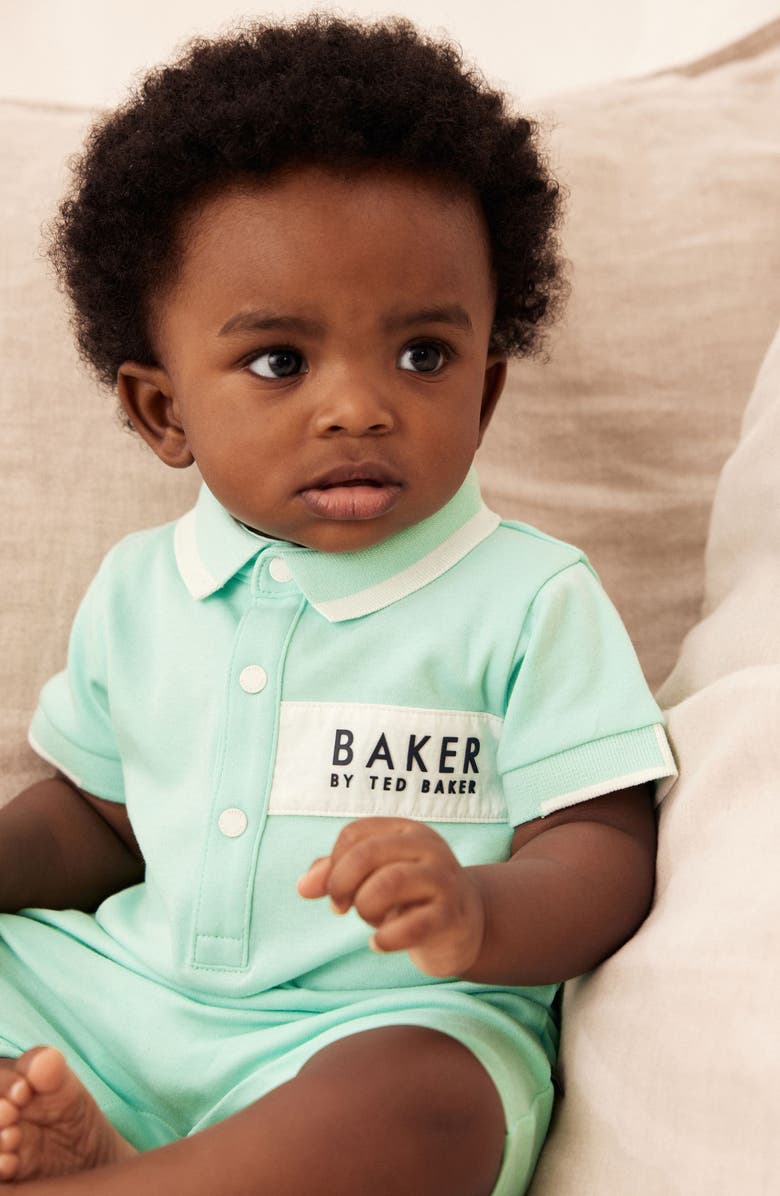 Baker by Ted Baker Polo Romper, Alternate, color, 