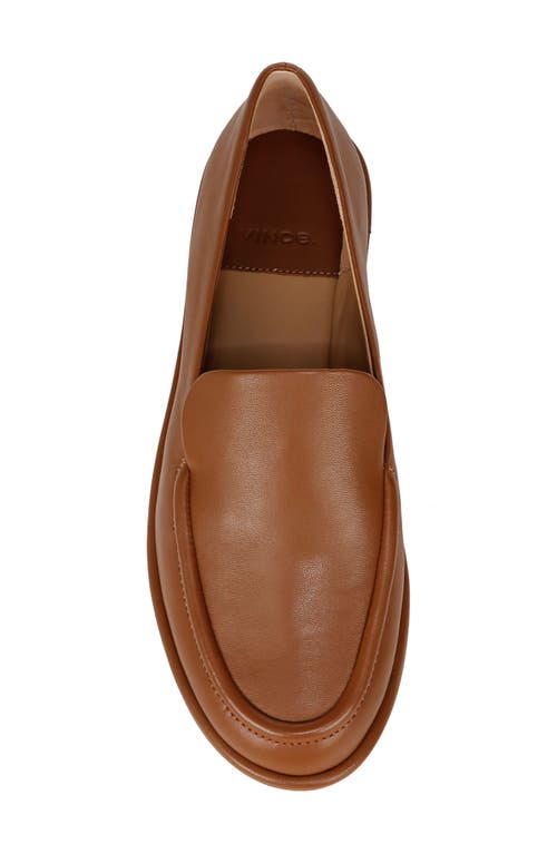 Vince Sloan Lambskin Slip-on Loafers In Sequoiabrown