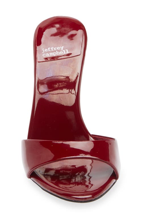 Shop Jeffrey Campbell Ce-soire Slide Sandal In Cherry Red Patent