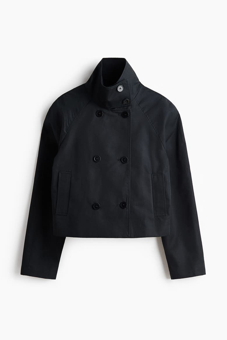 Short Trench Coat, Alternate, color, Dark gray
