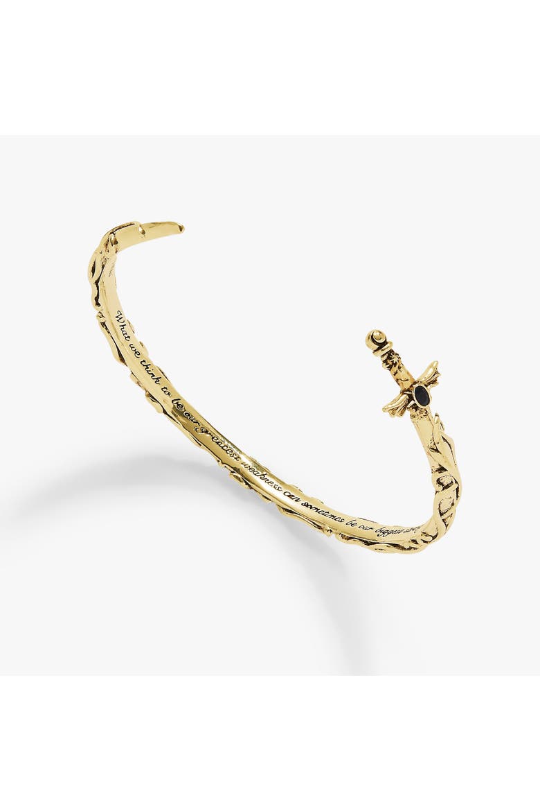 A Court of Thorns and Roses Illyrian Sword & Shadows Cuff, Main, color, Gold