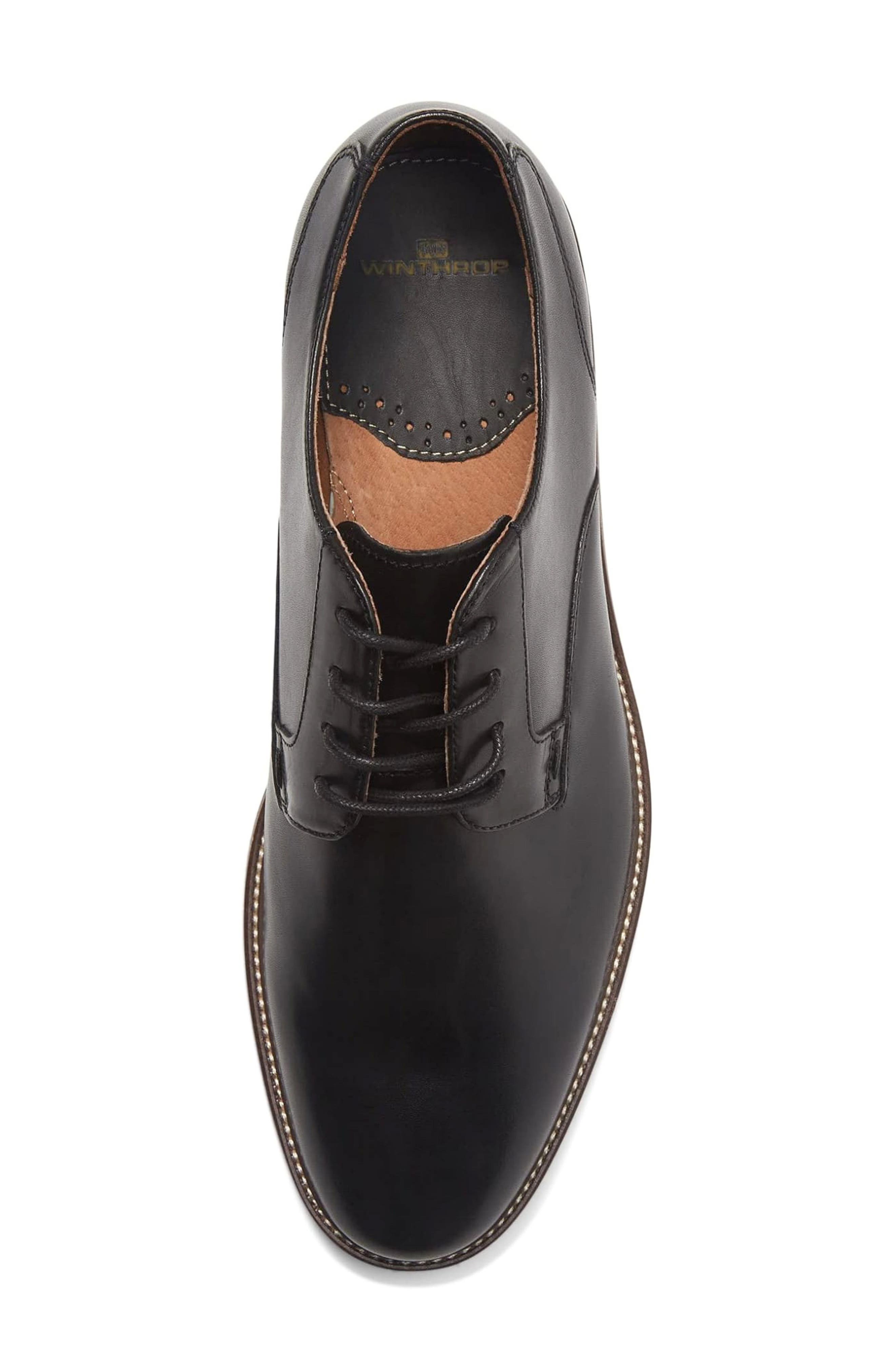 WINTHROP Pelton Suede Derby, Alternate, color, Black/ Black