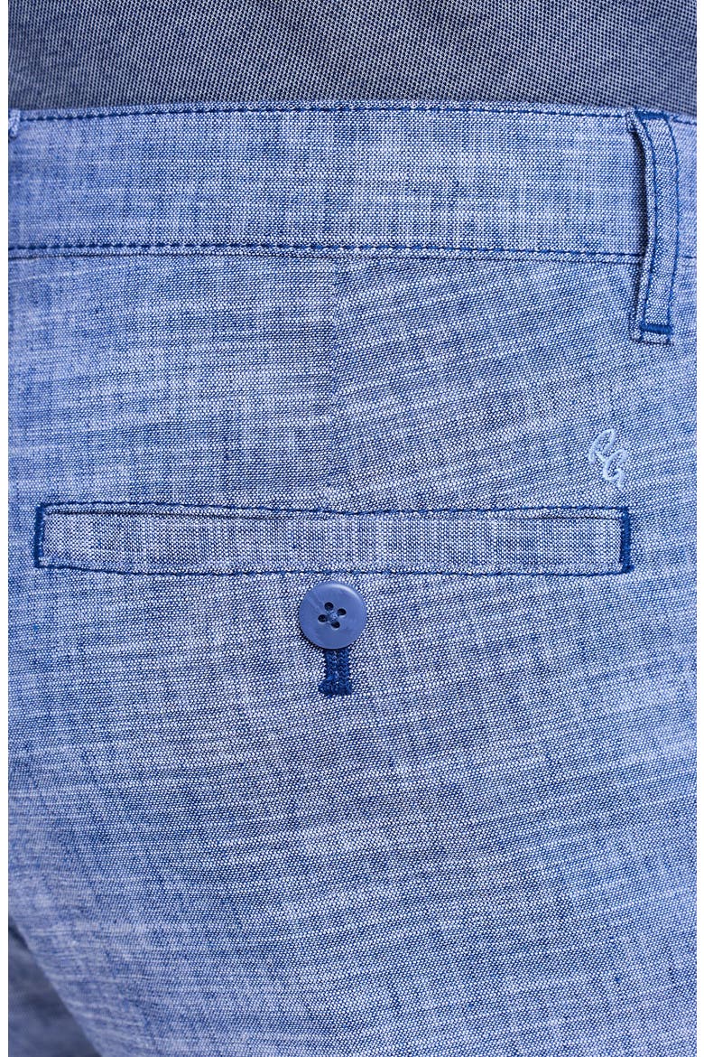 Dixton Straight Leg Cotton & Linen Pants, Alternate, color, INDIGO