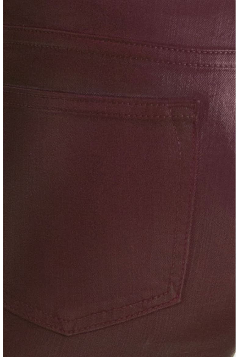 'Legacy Leather' Faux Leather Skinny Jeans, Alternate, color, OXBLOOD