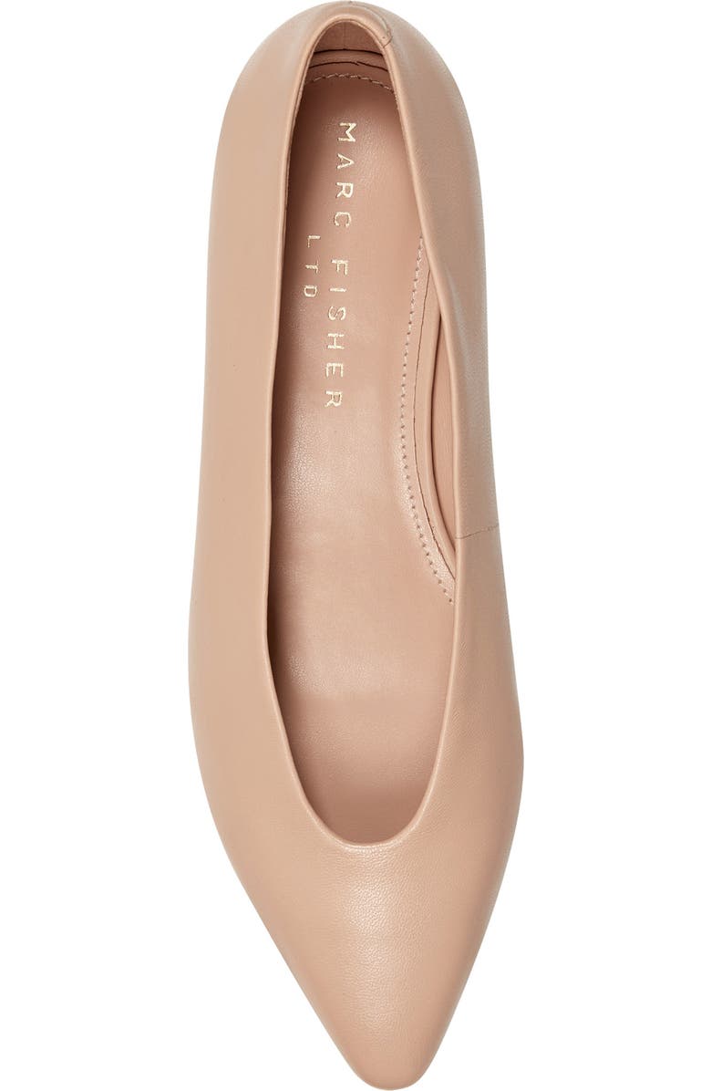 Marc Fisher LTD Gunner Pointed Toe Flat, Alternate, color, Light Natural